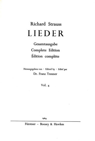 Richard Strausset al. - Lieder Vol. 4