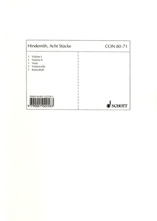Paul Hindemith: Acht Stücke op. 44/3