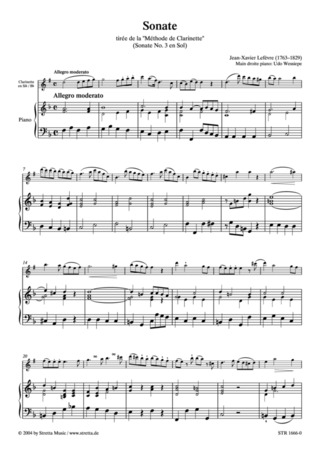 Jean-Xavier Lefèvre - Sonate Nr. 3