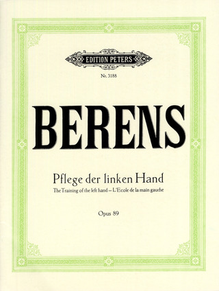 Hermann Berens - Die Pflege der linken Hand im Klavierspiel op. 89