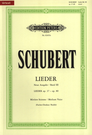 Franz Schubert - Lieder 3 – mittlere Stimme