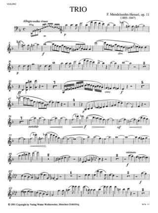 Fanny Hensel: Trio d-Moll op. 11