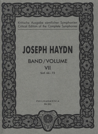 Joseph Haydn: Symphonien Nr. 66-73 für Orchester