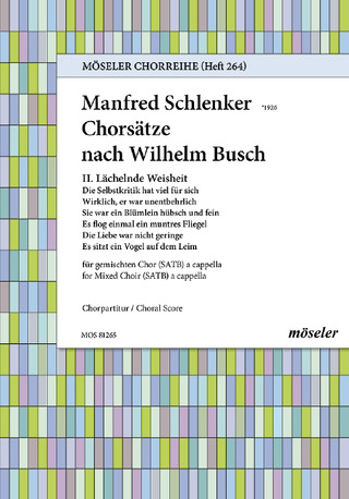 Manfred Schlenker - Choral songs on lyrics by Busch