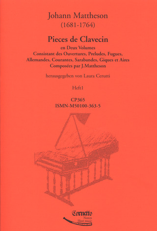 Johann Mattheson - Pieces de Clavecin 1