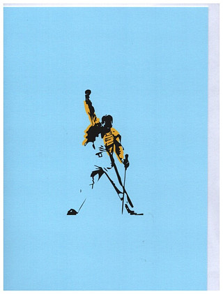 Pop Art Freddie Mercury Greetings Card