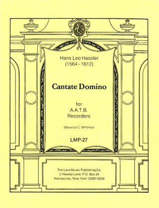 Hans Leo Haßler: Cantate Domino