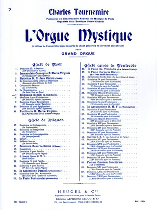 Charles Tournemire - L'Orgue Mystique Vol.7