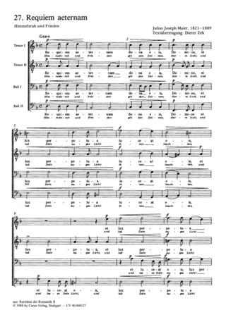 Julius Joseph Maier - Requiem aeternam