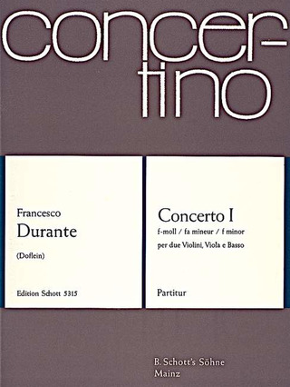 Francesco Durante - Concerto I F Minor