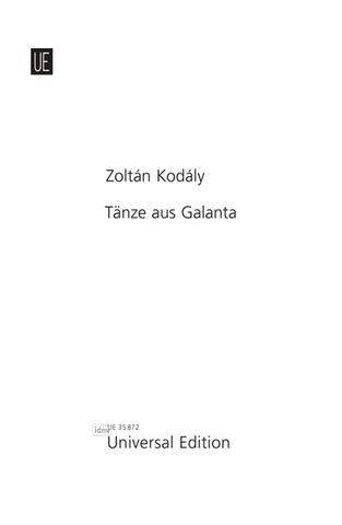 Zoltán Kodály - Tänze aus Galánta