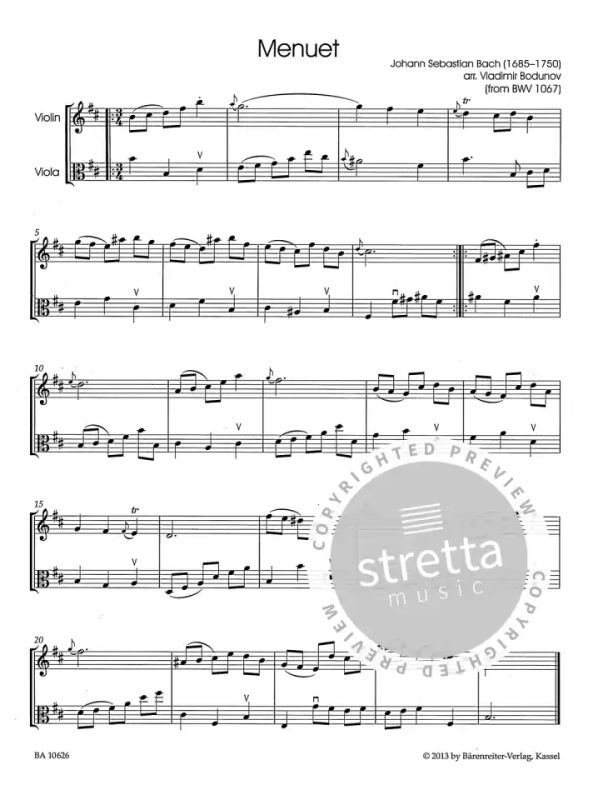 Classic Hits für Geige und Bratsche (1)