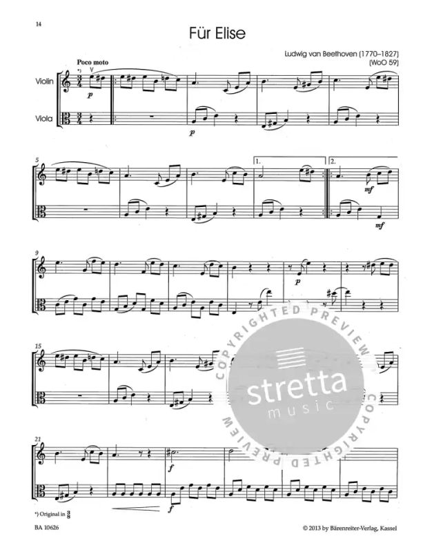 Classic Hits for Violin and Viola (5)