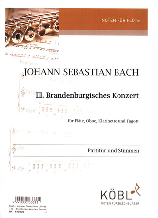 Johann Sebastian Bach: Brandenburgisches Konzert 3 G-Dur BWV 1048
