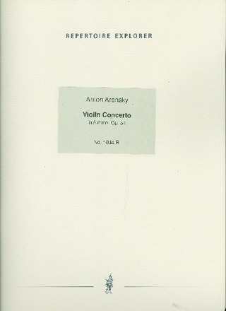 Anton Arenski: Konzert in a-Moll op. 54