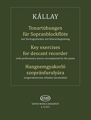 Gábor Kállay - Key exercises for descant recorder