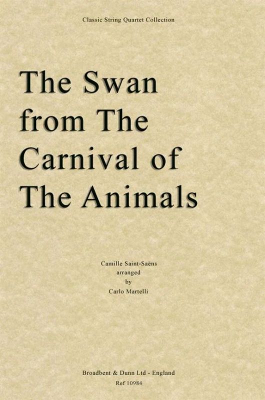 Camille Saint-Saëns - The Swan from The Carnival of the Animals