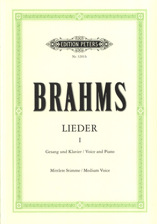 Johannes Brahms - Lieder 1 – mittlere Stimme