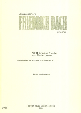 Johann Christoph Friedrich Bach - Trio G-Dur