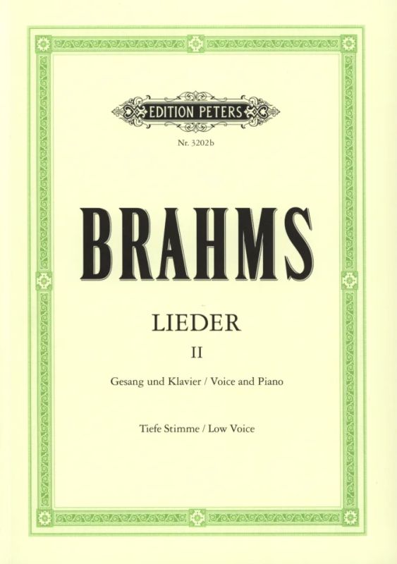 Johannes Brahms - Lieder 2 – tiefe Stimme