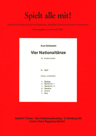 Kurt Schwaen - 4 Nationaltaenze