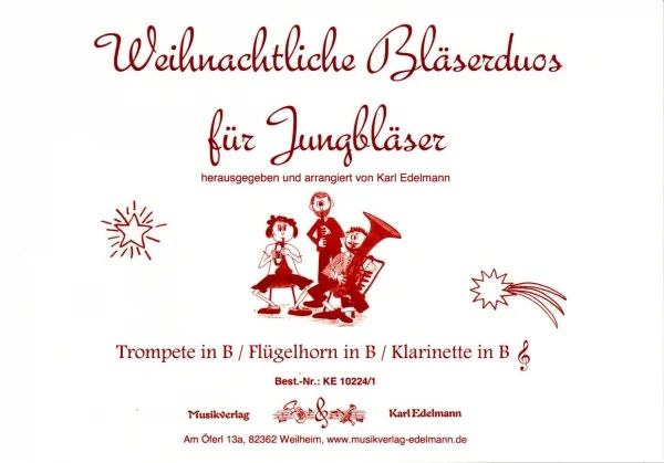 Karl Edelmann - Weihnachtliche Blaeserduos Fuer Jungblaeser