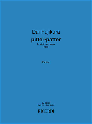 Dai Fujikura - pitter-patter