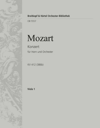 Wolfgang Amadeus Mozart - Horn concerto [No. 1] K. 412 (386b)