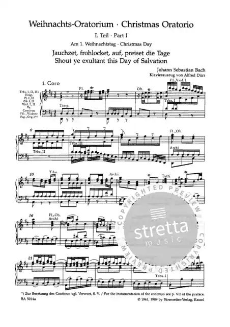 Johann Sebastian Bach - Weihnachts-Oratorium BWV 248
