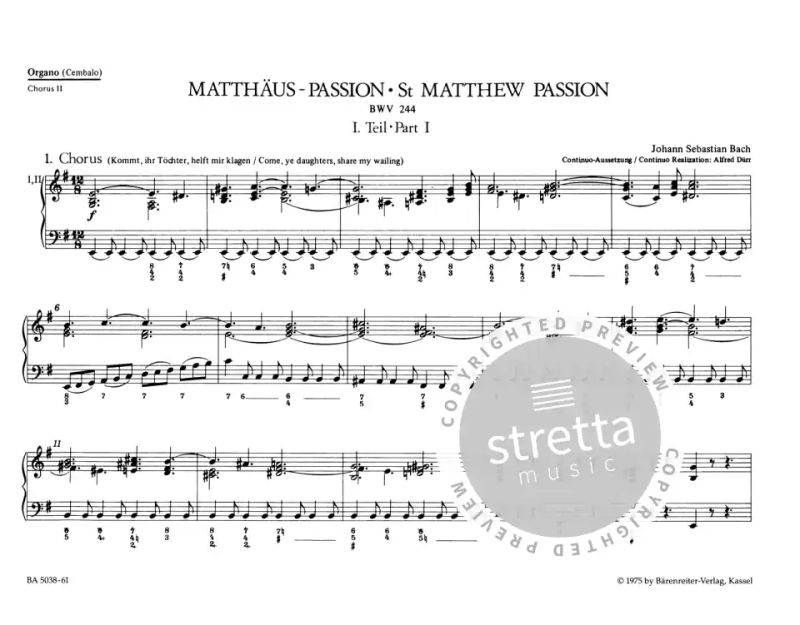 Johann Sebastian Bach - Matthäus-Passion (1)