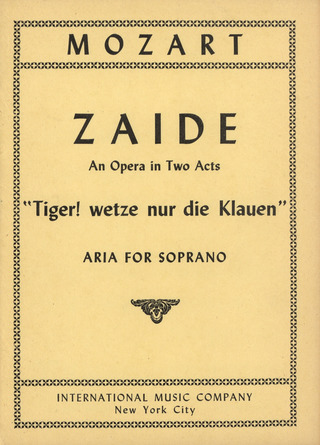 Wolfgang Amadeus Mozart: Tiger! wetzte nur die Klauen