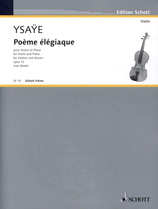 Eugène Ysaÿe - Poème élégiaque op. 12