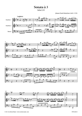 Johann David Heinichen: Sonata à 3
