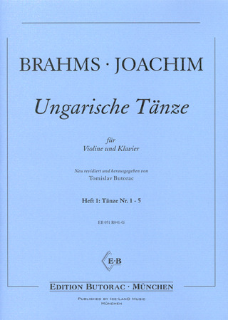 Johannes Brahms: Ungarische Tänze Nr. 1–5