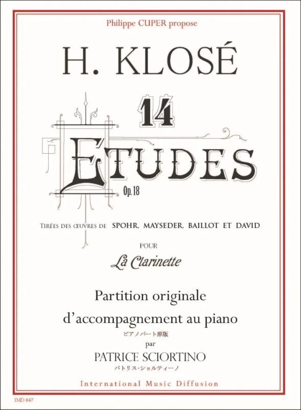Patrice Sciortino - 14 Etudes de H.Klosé