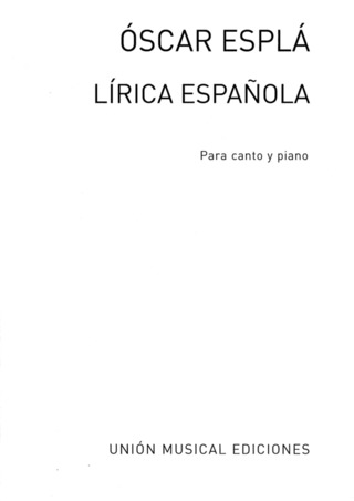 Óscar Esplá - Lirica española 3