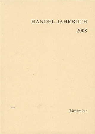 Händel-Jahrbuch 2008, 54. Jahrgang