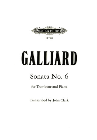 Galliard - Sonate Nr. 6 C-Dur