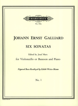 Johann Ernst Galliard - Sonate Nr. 1 a-Moll