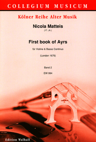 Nicola Matteis: First Book of Ayres 2