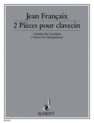 Jean Françaix - Zwei Stücke für Cembalo