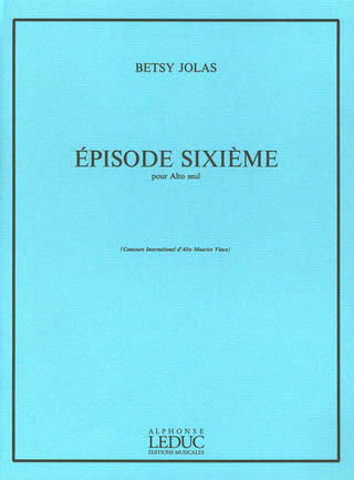 Betsy Jolas - Episode Sixieme