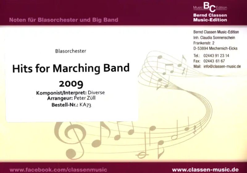Hits For Marching Band 2009