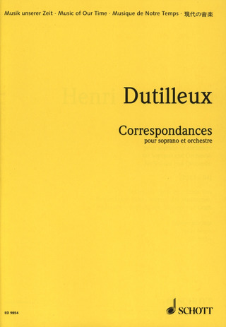 Henri Dutilleux - Correspondances