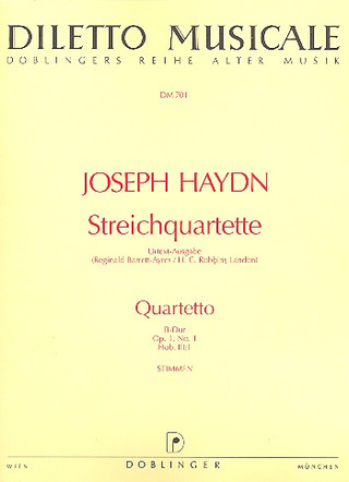 Joseph Haydn - Streichquartett B-Dur op. 1/1 Hob. III:1