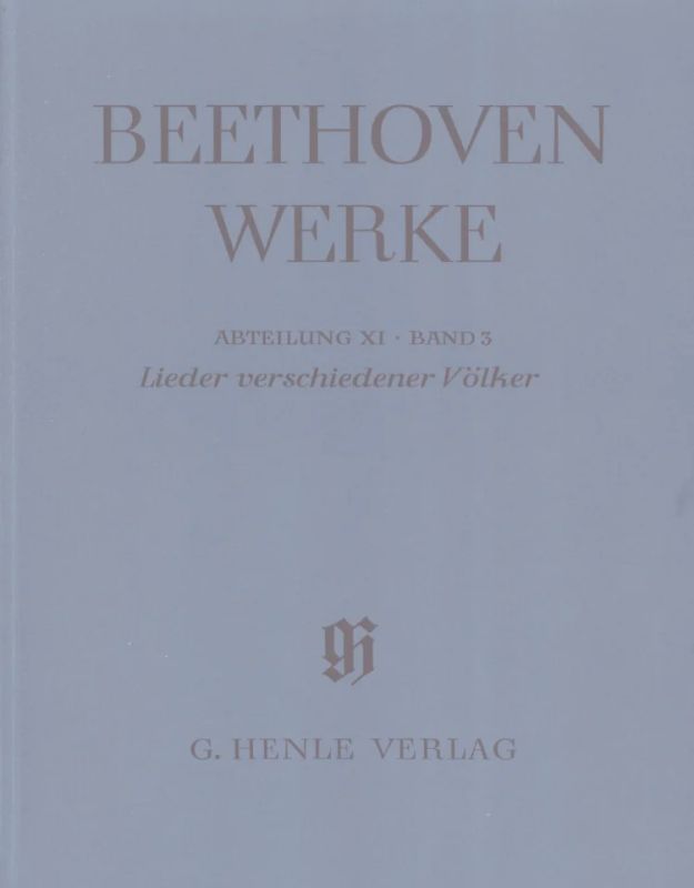 Ludwig van Beethoven - Lieder verschiedener Völker