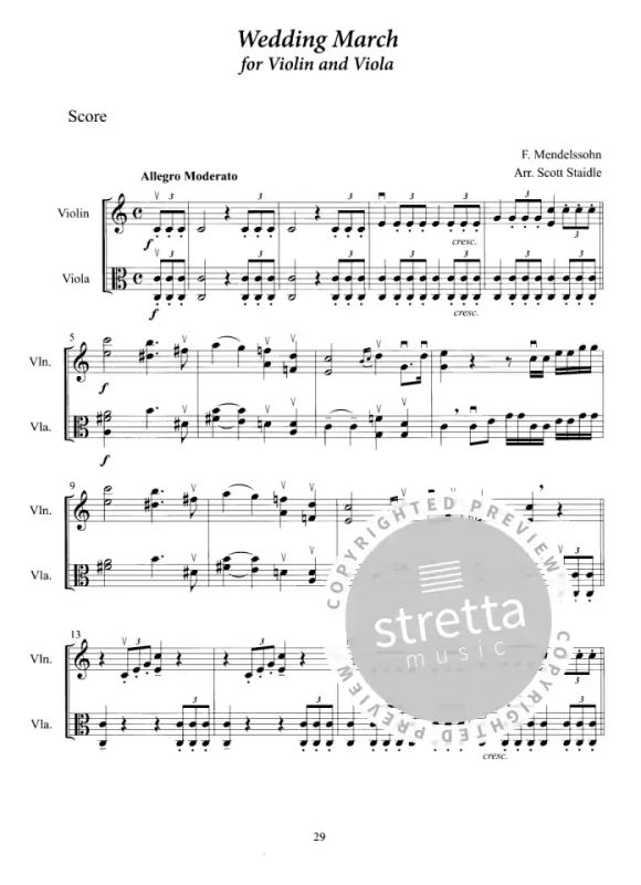 Wedding Music for Violin and Viola (3)