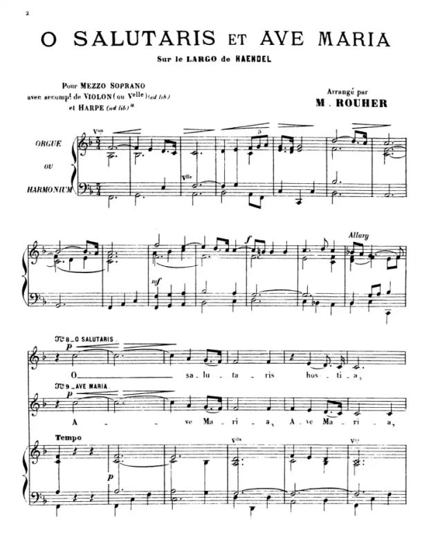 Georg Friedrich Händel - O Salutaris et Ave Maria