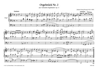 Johann Georg Herzog - Orgelstück Nr. 2