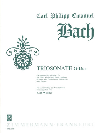 Carl Philipp Emanuel Bach - Triosonate G-Dur Wq 152